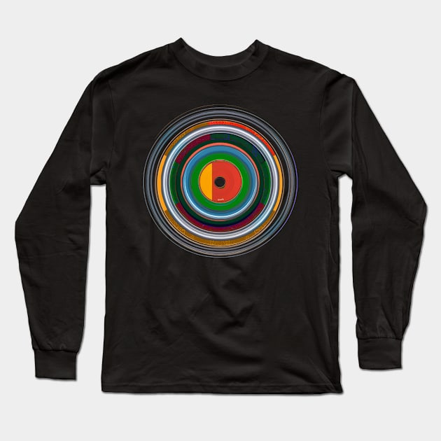 spinning vinyl record Long Sleeve T-Shirt by bulografik